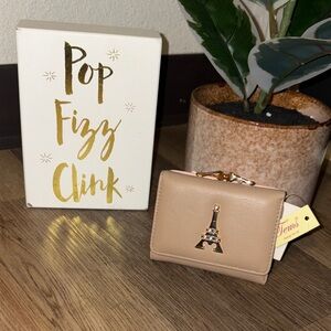 Beige Eiffel Tower Wallet